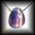 VIOLET FLUORITE PENDANT(25 gr/3.6 cm)