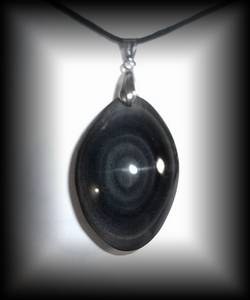 CELESTIAN EYE OBSIDIAN PENDANT11(18 gr/3.8 cm)