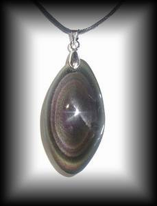 CELESTIAL EYE OBSIDIAN PENDANT 9( 15 gr/3.8 cm) 