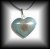 CELESTIAL EYE HEART OBSIDIAN PENDANT ( 7 gr/2.5 cm)