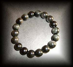 CELESTIAN EYE OBSIDIAN BRACELET(28 gr/elastic)