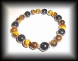 CELESTIAN EYE+TIGER EYE BRACELET