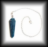 BLUE APATITE PENDULUM (14 gr/4 cm)