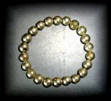 ONYX AND PYRITE BRACELET 1(28 gr/elastic)