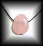 PINK QUARTZ PEBBLE PENDANT3(12 gr/2.7 cm)