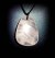 FLAT PEBBLE PINK QUARTZ PENDANT(25 gr/4 cm)