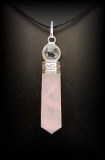  PINK QUARTZ PENDANT (10 g/4.5 cm) 