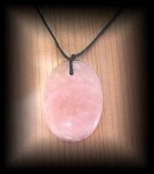 CABOCHON PINK QUARTZ PENDANT (18gr/4cm)