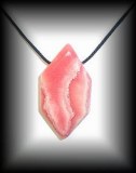 BITERMINATED RHODOCROSITE PENDANT ( 22 gr/4.5 cm)