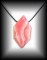 BITERMINATED RHODOCROSITE PENDANT ( 22 gr/4.5 cm)