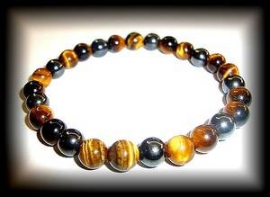 TIGER EYE MAGNETIQUE BRACELET2 ( 20 gr/elastic)