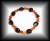 TOURMALINE+CARNELIAN BRACELET( 25 gr/elastic)