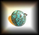 TURQUOISE ROUND RING ( 10 gr/adjustable)