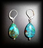 BOUCLE OREILLE CHRYSOCOLLE ( 10gr/dormeuse)