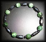 BRACELET MAGNETIQUE SERAPHINITE+TOURMALINE (22gr/élastique)