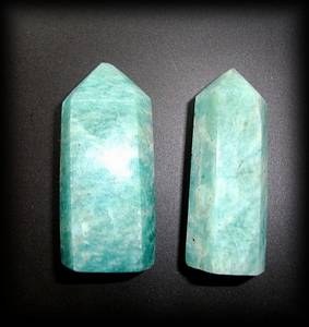 AMAZONITE POINTES X2( 35gr/4.8cm)