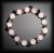 BRACELET QUARTZ ROSE+HEMATITE(22gr/élastique)