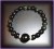 BRACELET OBSIDIENNE OEIL CELESTE  2(18gr/élastique)