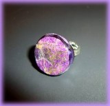 BAGUE PURPURITE RONDE(8gr/réglable)