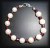 BRACELET PERLE+GRENAT( 20gr/fermoir)