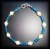 BRACELET PERLE+APATITE BLEUE( 18gr/fermoir)