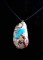 PENDENTIF CAVANSITE POLI ( 21gr/3.7cm)