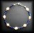 BRACELET PERLE+LAPIS LAZULI 2 ( 10gr/fermoir)