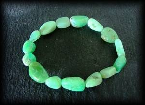 BRACELET CHRYSOPRASE ( 22gr/élastique)