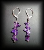 BOUCLE OREILLE AMETHYSTE CHIPS(5gr/dormeuse)