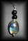 PENDENTIF LABRADORITE+OBSIDIENNE CELESTE(15gr/4.2cm)