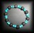 BRACELET LAVE+TURQUOISE(22gr/élastique)