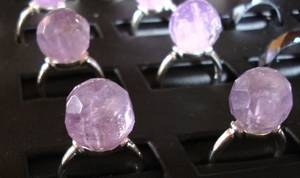 BAGUE AMETHYSTE ( 9gr/réglable)