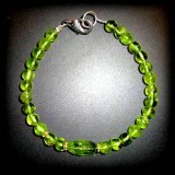 BRACELET PERIDOT4(15gr/fermoir)