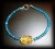 BRACELET APATITE +CITRINE( 10gr/fermoir)