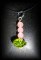 PENDENTIF PERIDOT+QUARTZ ROSE(6gr/2cm)