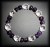 BRACELET AMETHYSTE+QUARTZ FACETTE 2( 30gr/élastique)