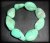 BRACELET CHRYSOPRASE GROS GALETS(45gr/élastique)