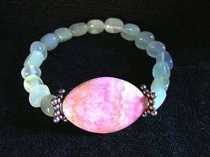 BRACELET RHODOCROSITE 4( 29gr/élastique)