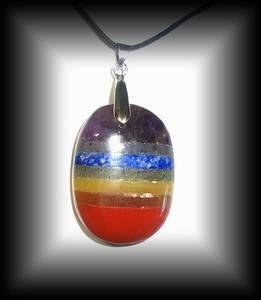 PENDENTIF 7 CHAKRAS 2(20 gr/3.8 cm)