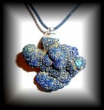 PENDENTIF AZURITE MAGNETIQUE CRISTAUX3(16 gr/ 3.4 cm)