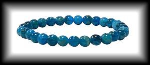 BRACELET APATITE BLEU(LE TOP!!!)( 16gr/élastique)