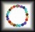 BRACELET 7 CHAKRAS(20 gr/élastique)