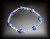 BRACELET LAPIS LAZULI+QUARTZ(12gr/élastique)