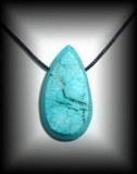 PENDENTIF CHRYSOCOLLE 7 (18 gr/4 cm)