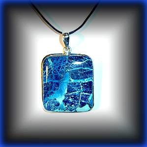 PENDENTIF CHRYSOCOLLE 4 ( 20gr/3.1cm)