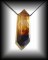 PENDENTIF CITRINE FUMEE BI-TERMINE(50 gr/6.8 cm)