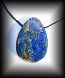 PENDENTIF AZURITE MALACHITE(30 gr/ 4 cm)