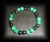 BRACELET MALACHITE MAGNETIQUE LE TOP!!!( 24 gr/élastique)