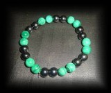 BRACELET MALACHITE MAGNETIQUE LE TOP!!!( 24 gr/élastique)