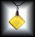 PENDENTIF FLUORITE JAUNE(19 gr/3 cm)